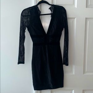 Black sexy mini dress